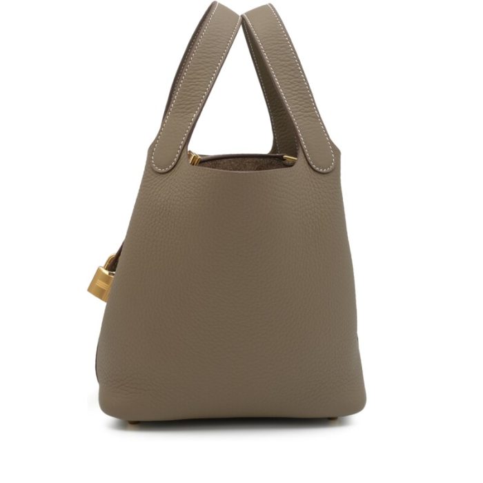 Handmade HPL 18 Etoupe Clemence Gold Hardware - 图片 3