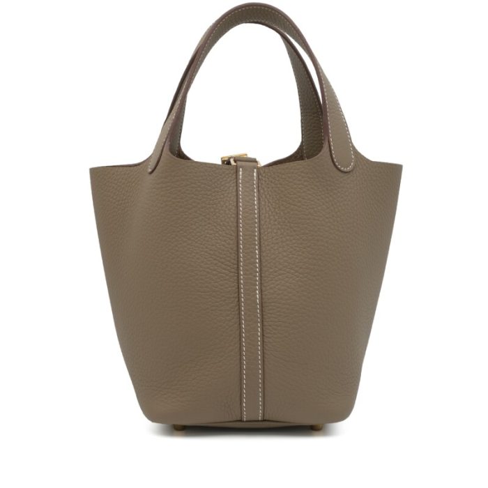 Handmade HPL 18 Etoupe Clemence Gold Hardware - 图片 4