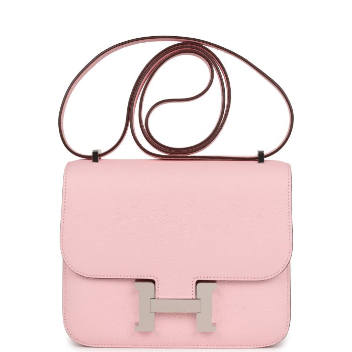 Handmade Bag HC 18 Rose Sakura Chevre Palladium Hardware