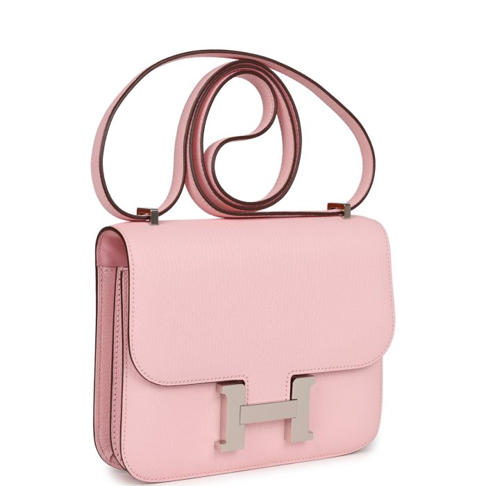 Handmade Bag HC 18 Rose Sakura Chevre Palladium Hardware - 图片 2