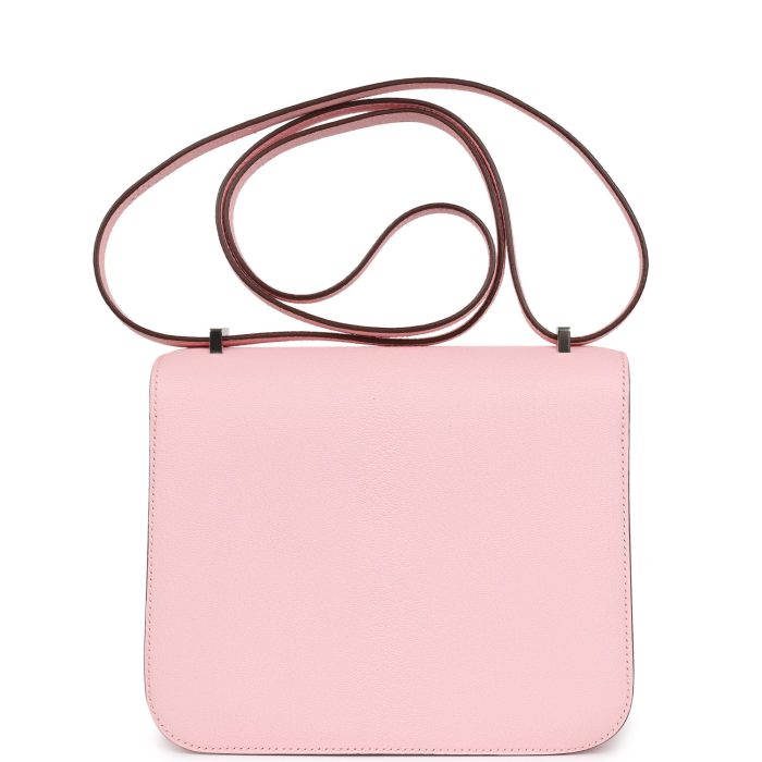 Handmade Bag HC 18 Rose Sakura Chevre Palladium Hardware - 图片 4