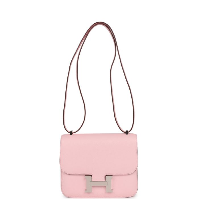 Handmade Bag HC 18 Rose Sakura Chevre Palladium Hardware - 图片 6