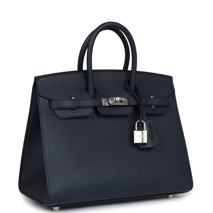 Handmade Bag HB 25 Bleu Indigo Epsom Palladium Hardware - 图片 2