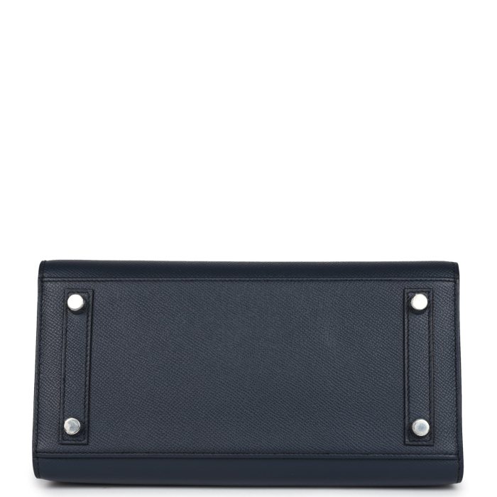 Handmade Bag HB 25 Bleu Indigo Epsom Palladium Hardware - 图片 5