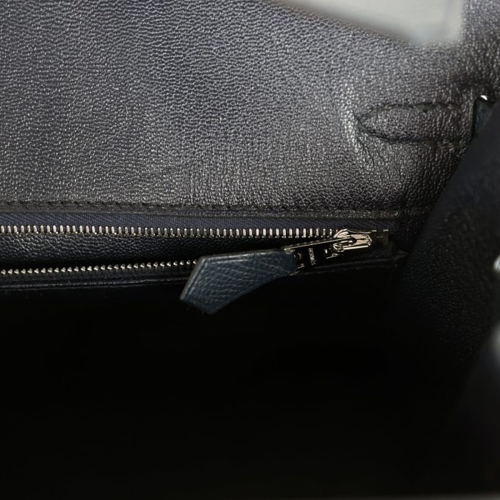 Handmade Bag HB 25 Bleu Indigo Epsom Palladium Hardware - 图片 8