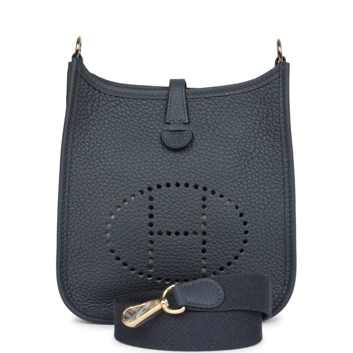 Handmade Bag HE TPM Gris Misty Clemence Permabrass Hardware