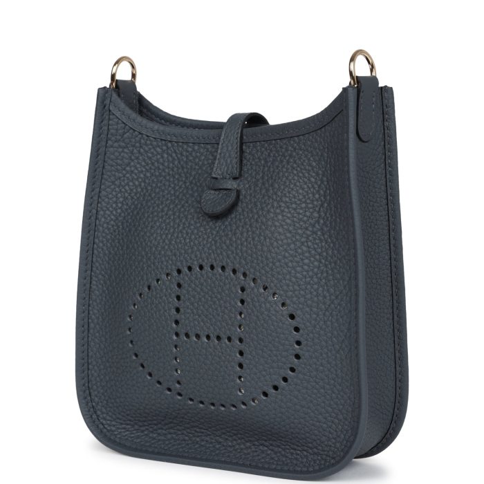 Handmade Bag HE TPM Gris Misty Clemence Permabrass Hardware - 图片 3
