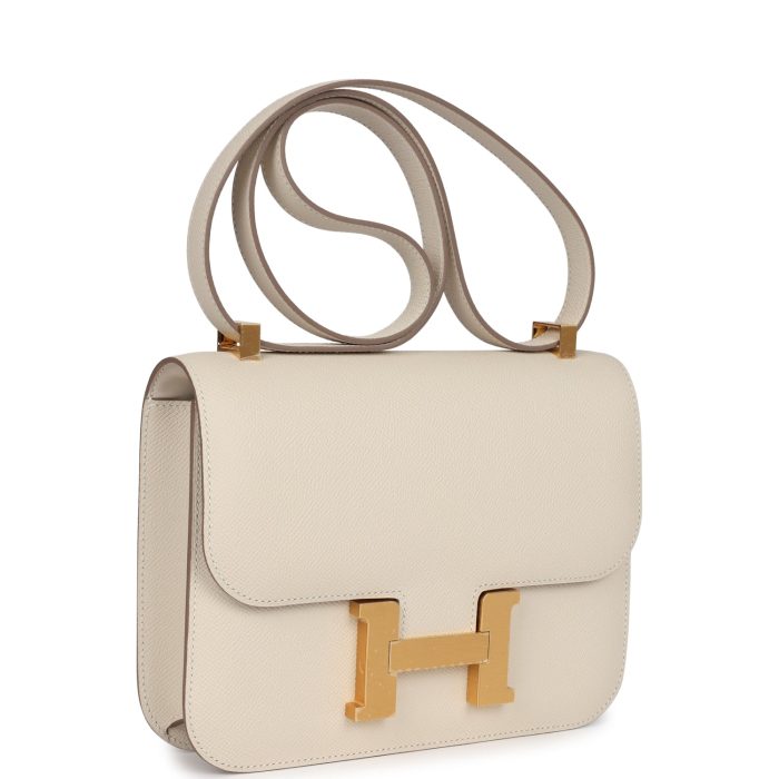 Handmade Bag HC 1-24 Craie Epsom Brushed Gold Hardware - 图片 2