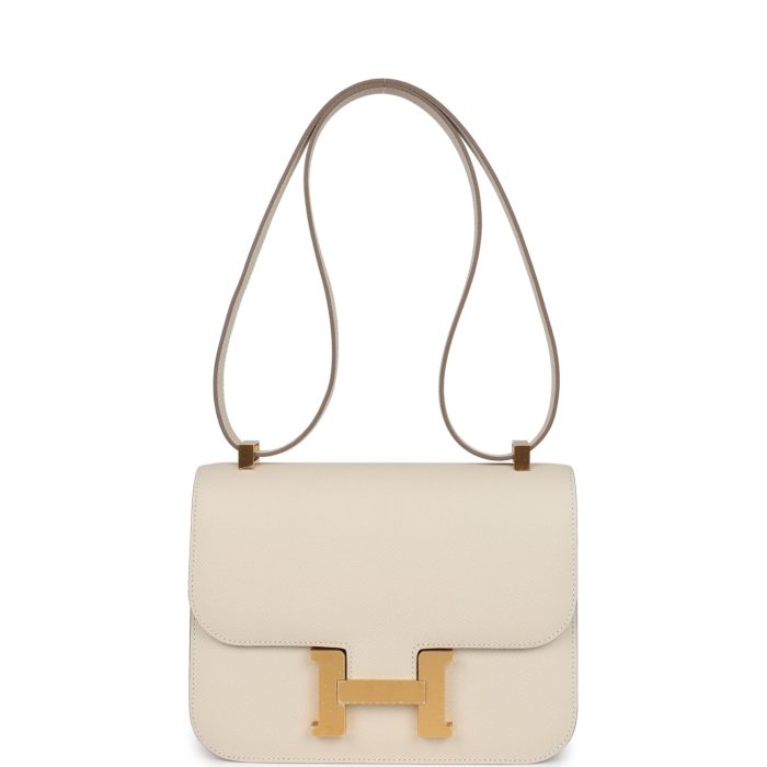 Handmade Bag HC 1-24 Craie Epsom Brushed Gold Hardware - 图片 6