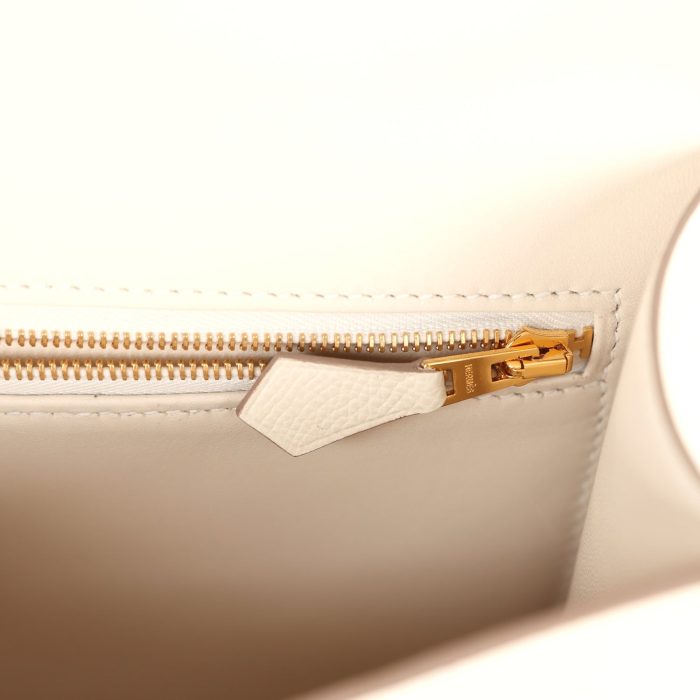 Handmade Bag HC 1-24 Craie Epsom Brushed Gold Hardware - 图片 9