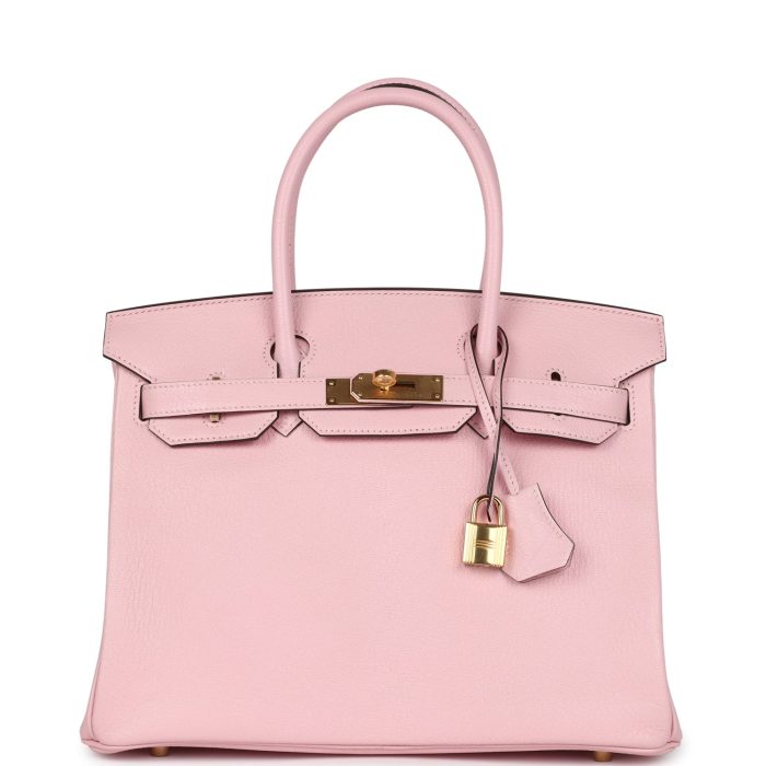 Handmade Bag HB 30 Rose Sakura Chevre Mysore Gold Hardware