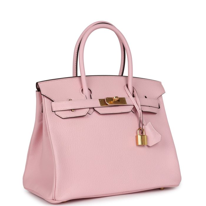 Handmade Bag HB 30 Rose Sakura Chevre Mysore Gold Hardware - 图片 2