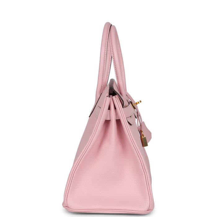 Handmade Bag HB 30 Rose Sakura Chevre Mysore Gold Hardware - 图片 3