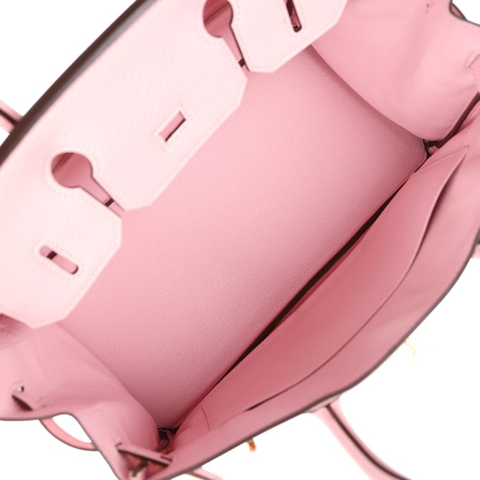 Handmade Bag HB 30 Rose Sakura Chevre Mysore Gold Hardware - 图片 7