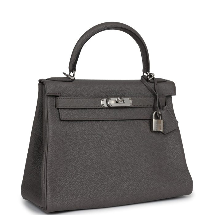 Handmade HKR 28 Etain Togo Palladium Hardware - 图片 2