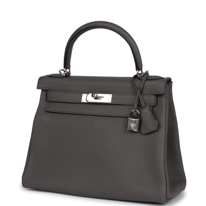Handmade HKR 28 Etain Togo Palladium Hardware - 图片 3