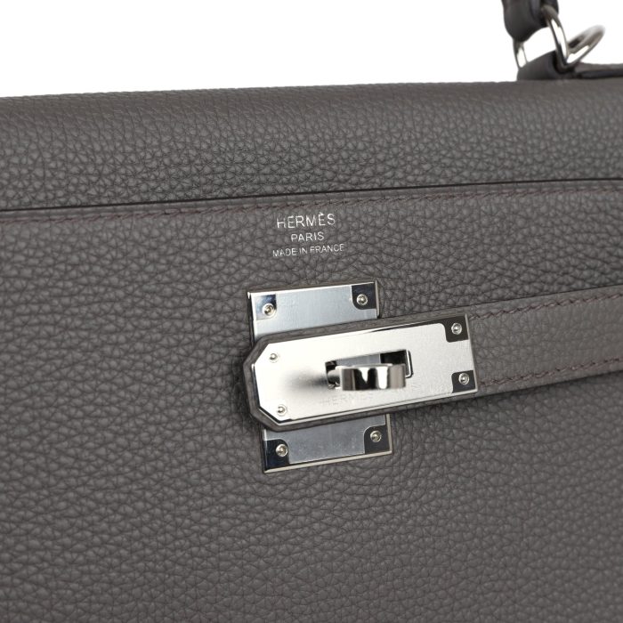 Handmade HKR 28 Etain Togo Palladium Hardware - 图片 7