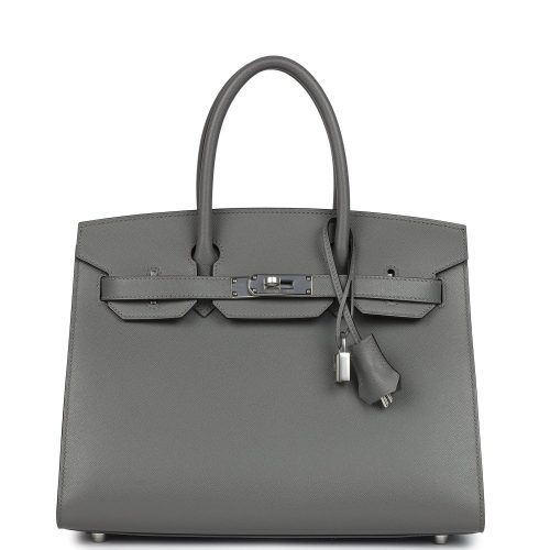 Handmade Bag HB Sellier 30 Gris Meyer Madame Palladium Hardware