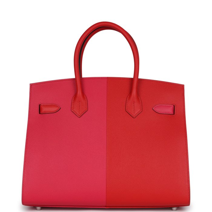 Handmade Bag HCBS 30 Rouge De Coeur and Rose Extreme Epsom Palladium Hardware - 图片 4