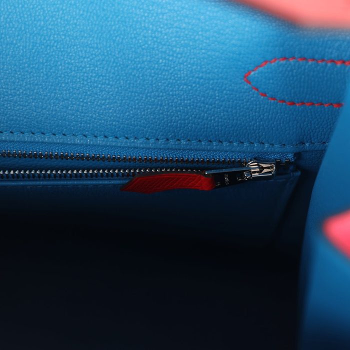 Handmade Bag HCBS 30 Rouge De Coeur and Rose Extreme Epsom Palladium Hardware - 图片 7