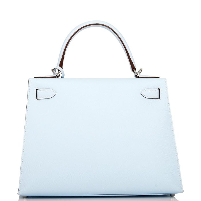 Handmade HKS 28 Bleu Brume Epsom Palladium Hardware - 图片 3