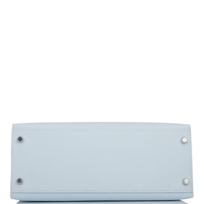 Handmade HKS 28 Bleu Brume Epsom Palladium Hardware - 图片 4