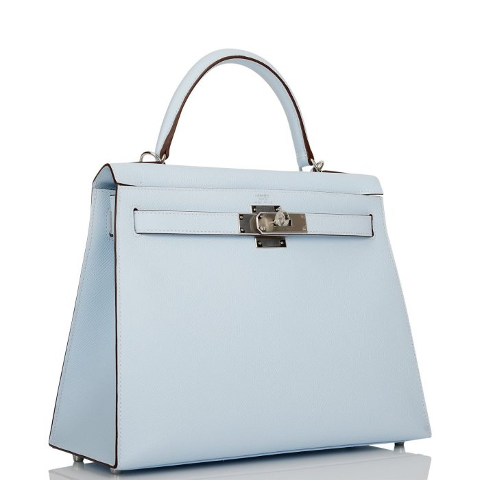 Handmade HKS 28 Bleu Brume Epsom Palladium Hardware - 图片 5