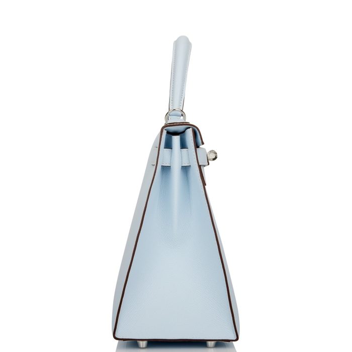 Handmade HKS 28 Bleu Brume Epsom Palladium Hardware - 图片 6
