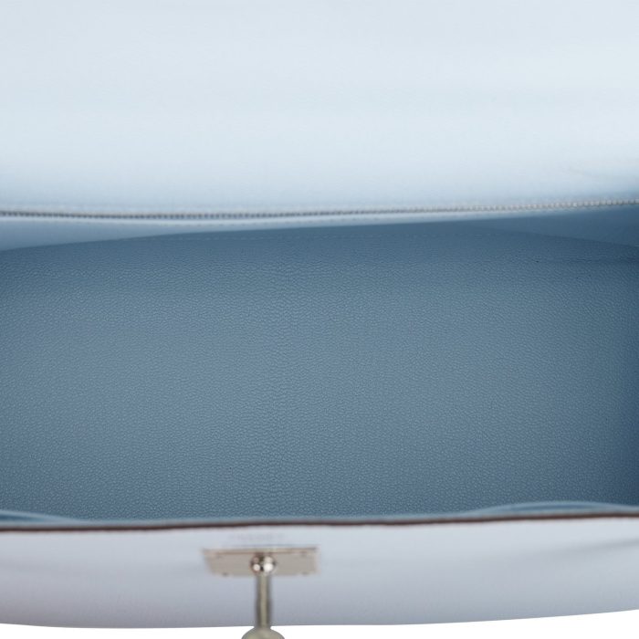 Handmade HKS 28 Bleu Brume Epsom Palladium Hardware - 图片 7