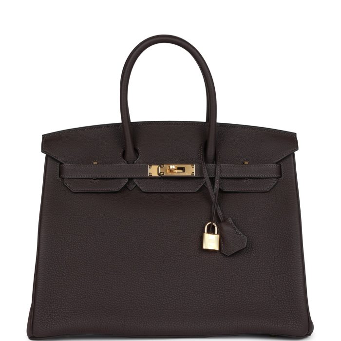 Handmade Bag HB 35 Ecorce Togo Gold Hardware