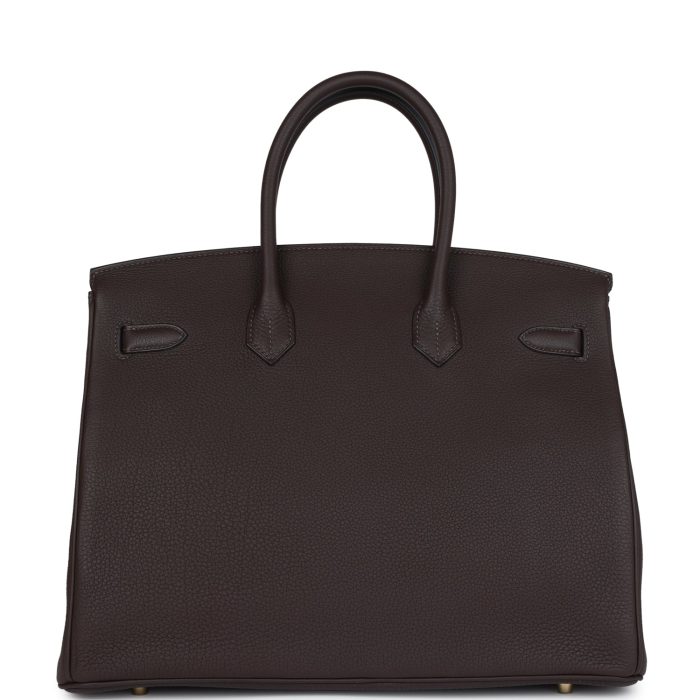 Handmade Bag HB 35 Ecorce Togo Gold Hardware - 图片 4