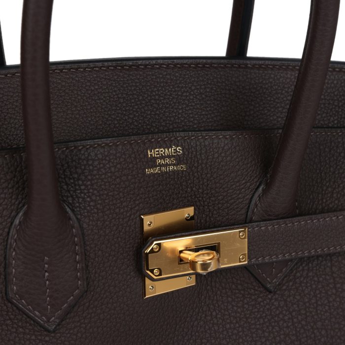 Handmade Bag HB 35 Ecorce Togo Gold Hardware - 图片 6