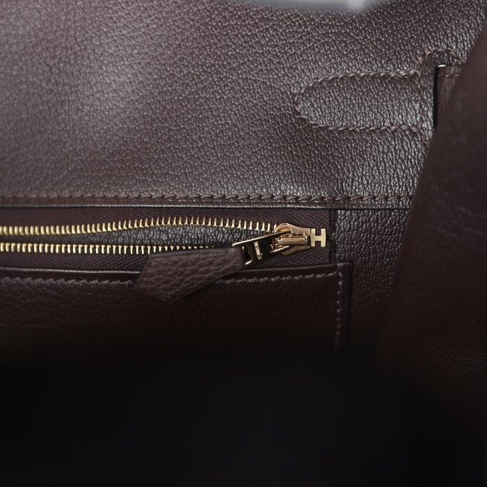 Handmade Bag HB 35 Ecorce Togo Gold Hardware - 图片 8