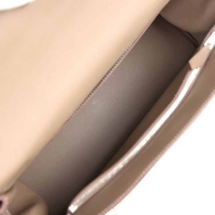 Handmade HK 42 Maxi Etoupe Togo Palladium Hardware - 图片 10