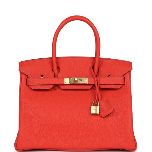 Handmade Bag HB 30 Capucine Togo Gold Hardware