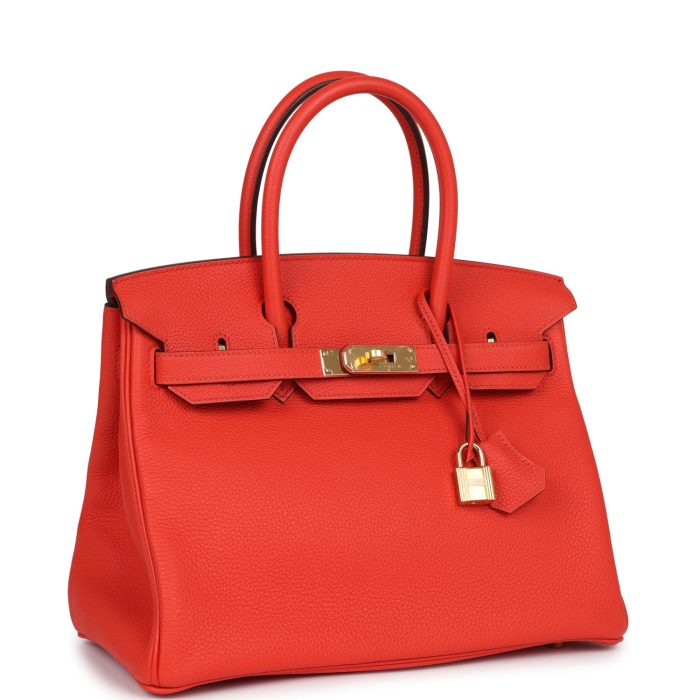 Handmade Bag HB 30 Capucine Togo Gold Hardware - 图片 2