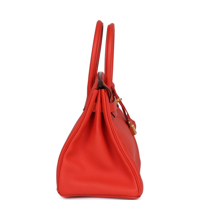 Handmade Bag HB 30 Capucine Togo Gold Hardware - 图片 3