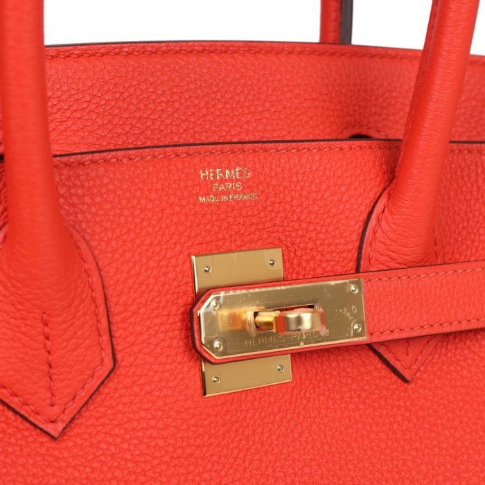 Handmade Bag HB 30 Capucine Togo Gold Hardware - 图片 6