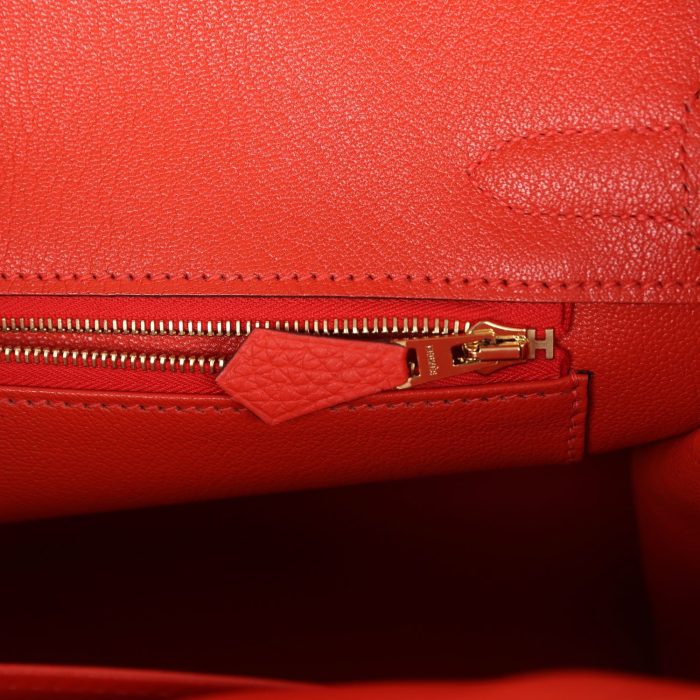Handmade Bag HB 30 Capucine Togo Gold Hardware - 图片 8