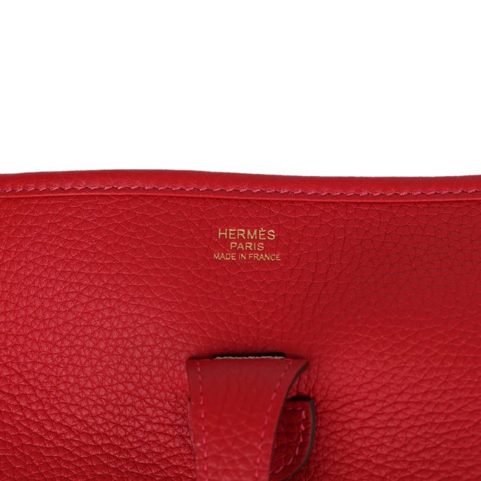 Handmade Bag HE III PM Vermillon Clemence Gold Hardware - 图片 7