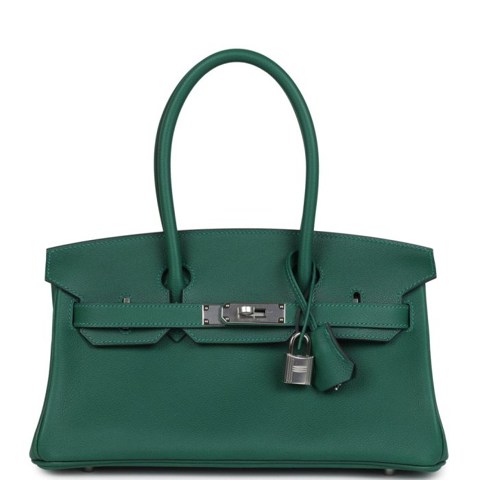 Handmade Bag HSB Light 29 Vert Moyen Evercolor Palladium Hardware
