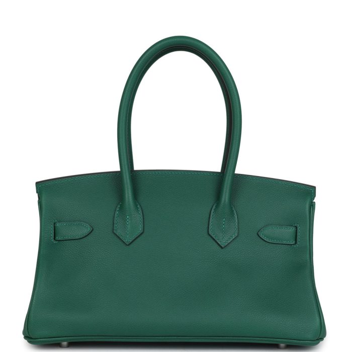 Handmade Bag HSB Light 29 Vert Moyen Evercolor Palladium Hardware - 图片 4