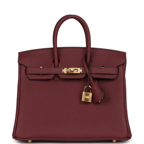 Handmade Bag HB 25 Rouge H Togo Gold Hardware