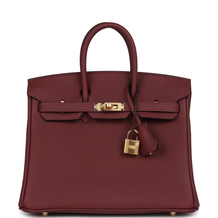 Handmade Bag HB 25 Rouge H Togo Gold Hardware