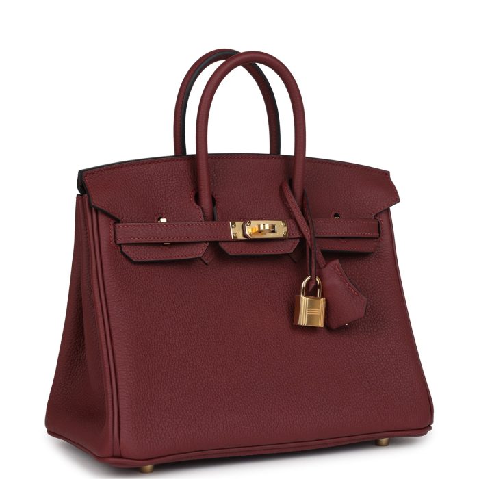 Handmade Bag HB 25 Rouge H Togo Gold Hardware - 图片 2