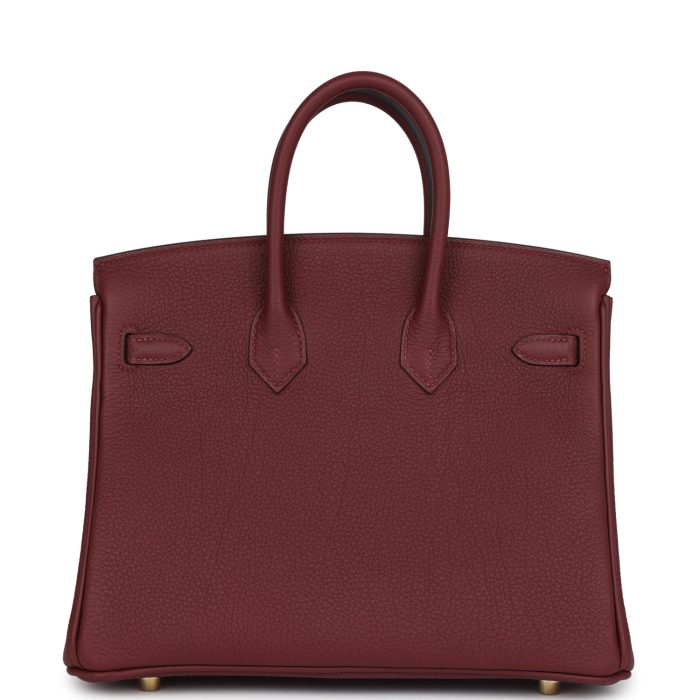 Handmade Bag HB 25 Rouge H Togo Gold Hardware - 图片 4