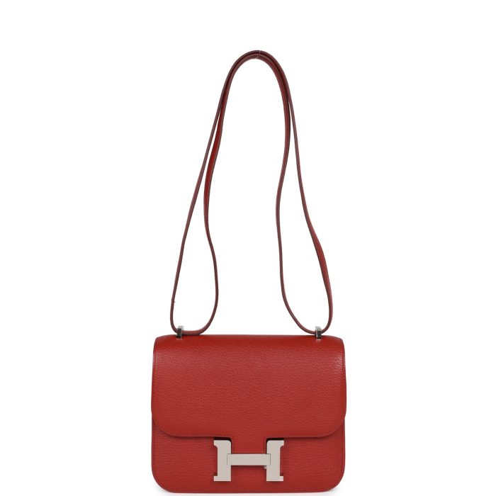Handmade Bag HC 18 Brique Verso Chevre Mysore Palladium Hardware - 图片 6