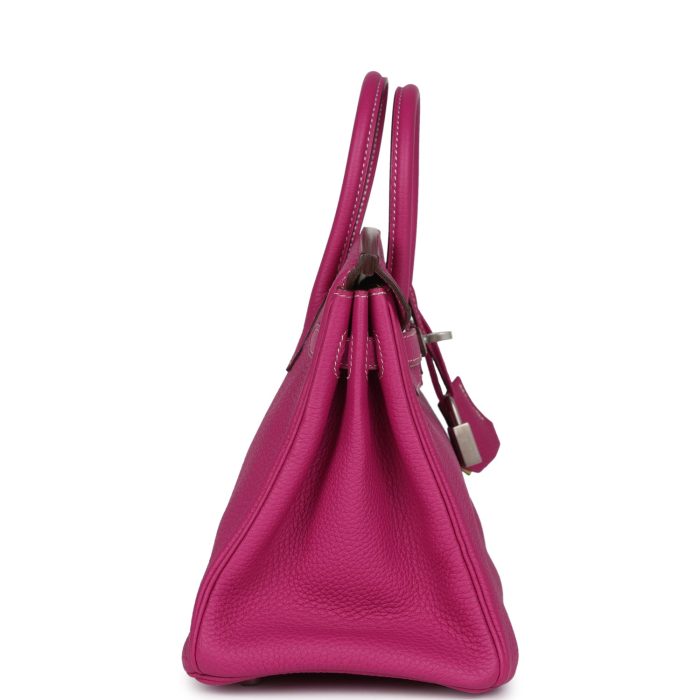 Handmade Bag HSOB(HSS) 25 Rose Poupre Verso Togo Brushed Palladium Hardware - 图片 3