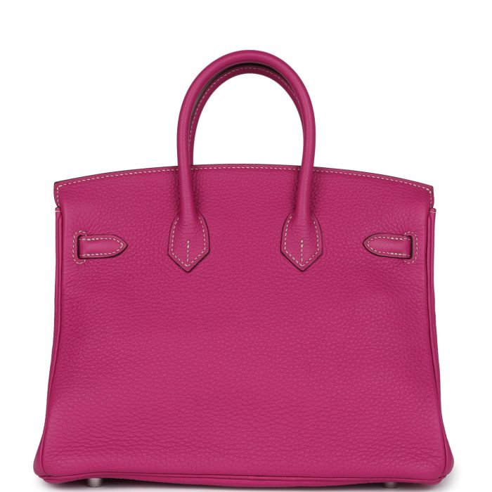 Handmade Bag HSOB(HSS) 25 Rose Poupre Verso Togo Brushed Palladium Hardware - 图片 4
