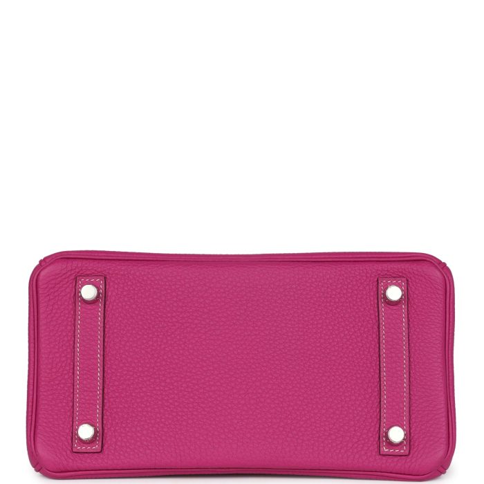 Handmade Bag HSOB(HSS) 25 Rose Poupre Verso Togo Brushed Palladium Hardware - 图片 5